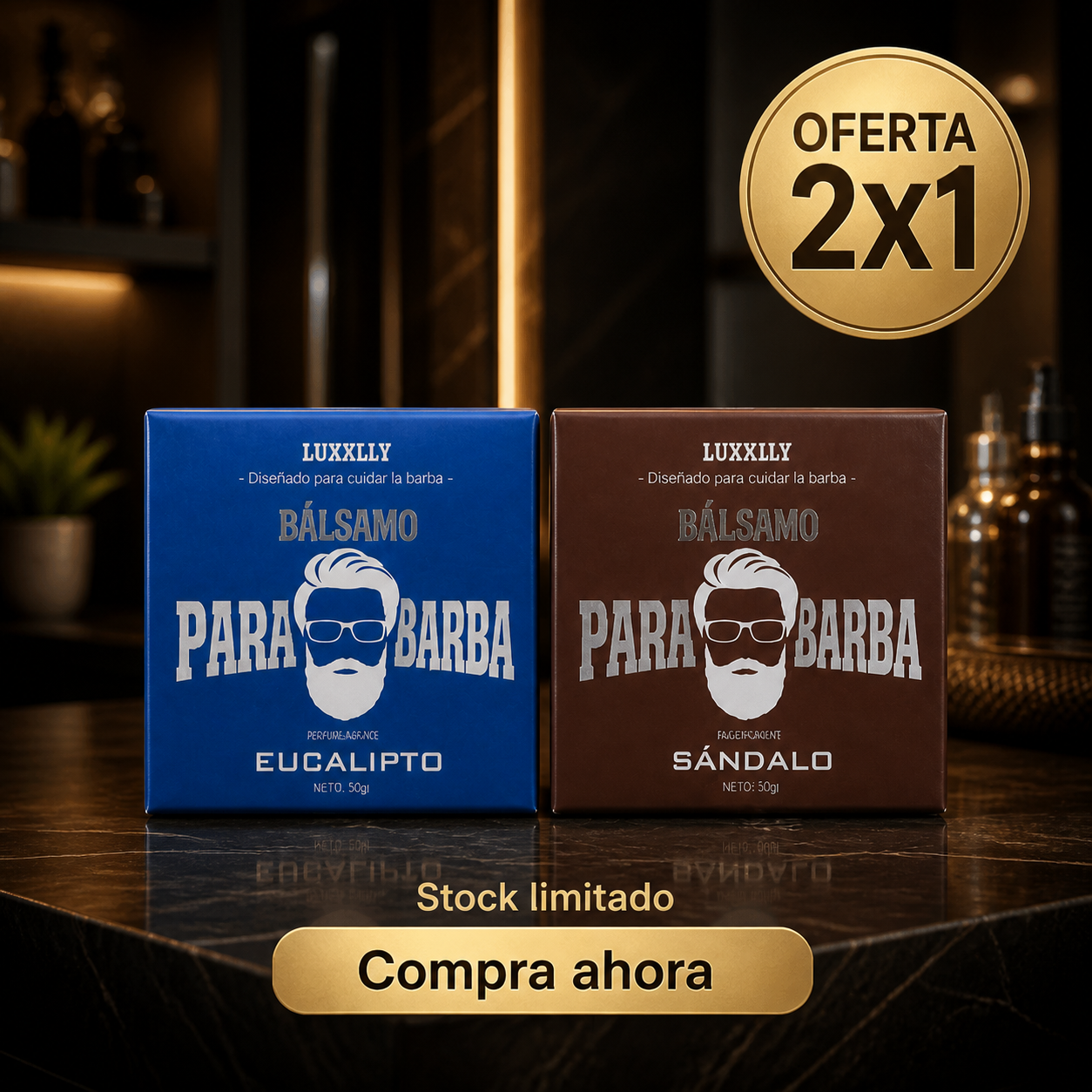 BALSAMO PARA BARBA 2x1