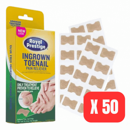PARCHE UÑAS ENCARNADAS 50 UNIDADES