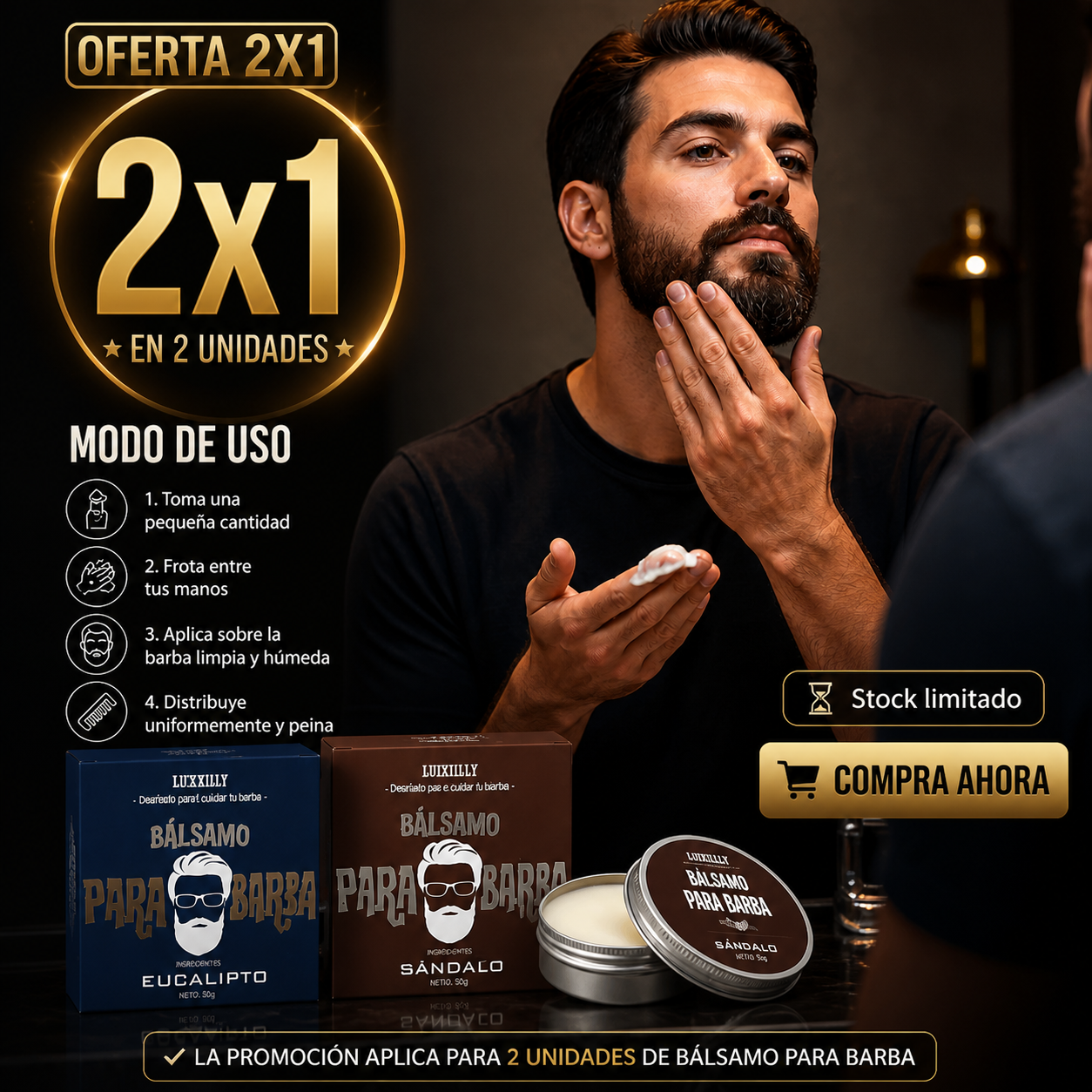 BALSAMO PARA BARBA 2x1