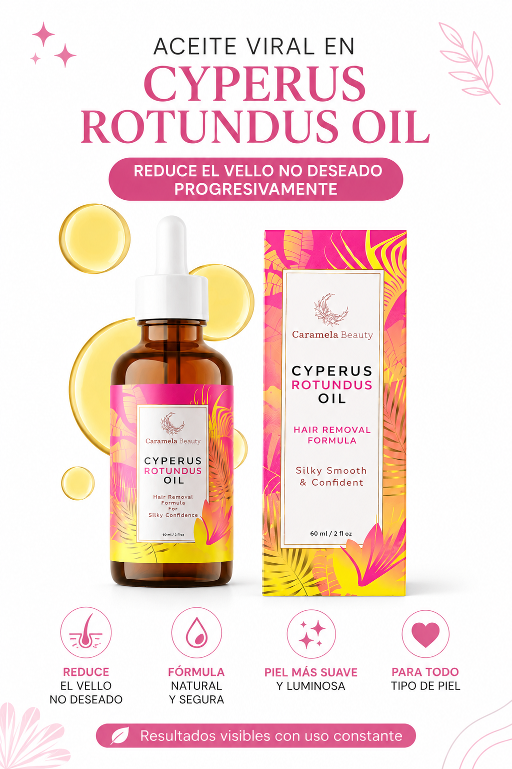 Aceite De Cyperus Rotundus depilación