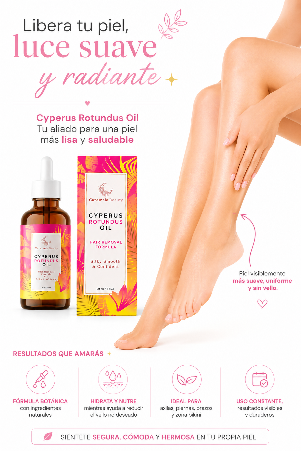 Aceite De Cyperus Rotundus depilación