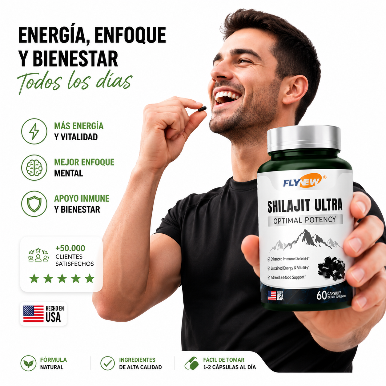 SHILAJIT ULTRA - 60 CAPSULAS