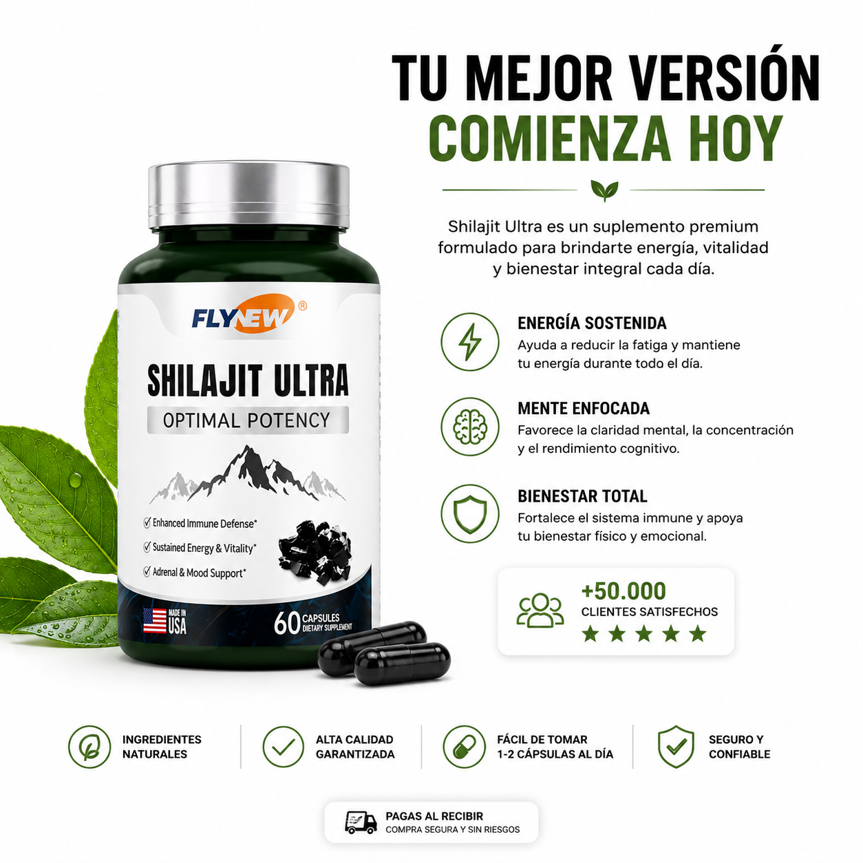 SHILAJIT ULTRA - 60 CAPSULAS